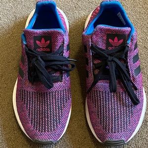 Women’s or youth boys adidas shoes.